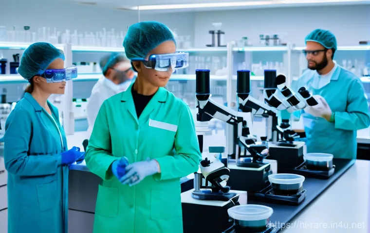 난치성 장애 의료기술 최신 동향 - **Prompt:** A conceptual and artistic representation of gene therapy in action. Dynamic, swirling st...